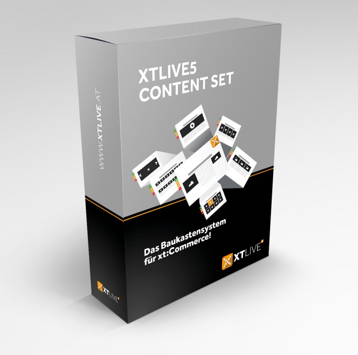 XTLive Content Set Upgrade xt5 - xt:Commerce 6 Pro / ohne Installationsservice