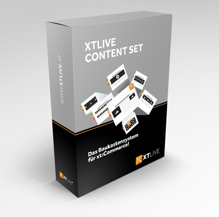 XTLIVE Content Set xt:Commerce 5 / ohne Installationsservice